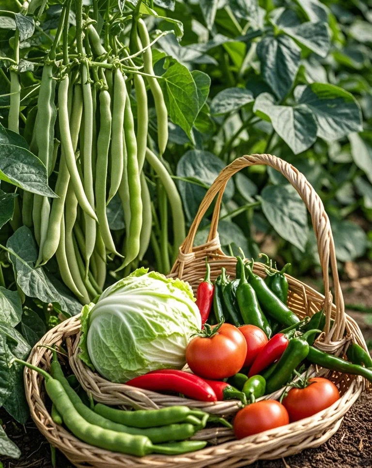 收获的季节，田园农家小院
