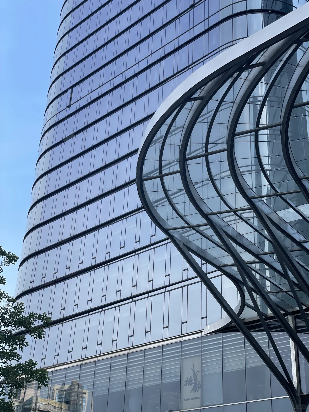 中洲湾的玻璃立面细节