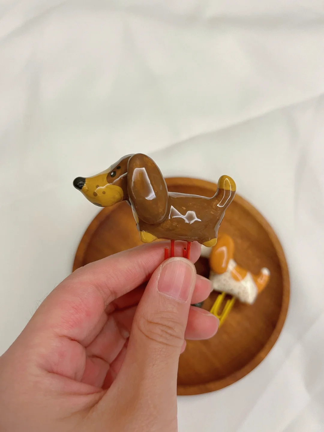 石塑粘土｜✨狗狗书签，萌化你的心～（附教程)