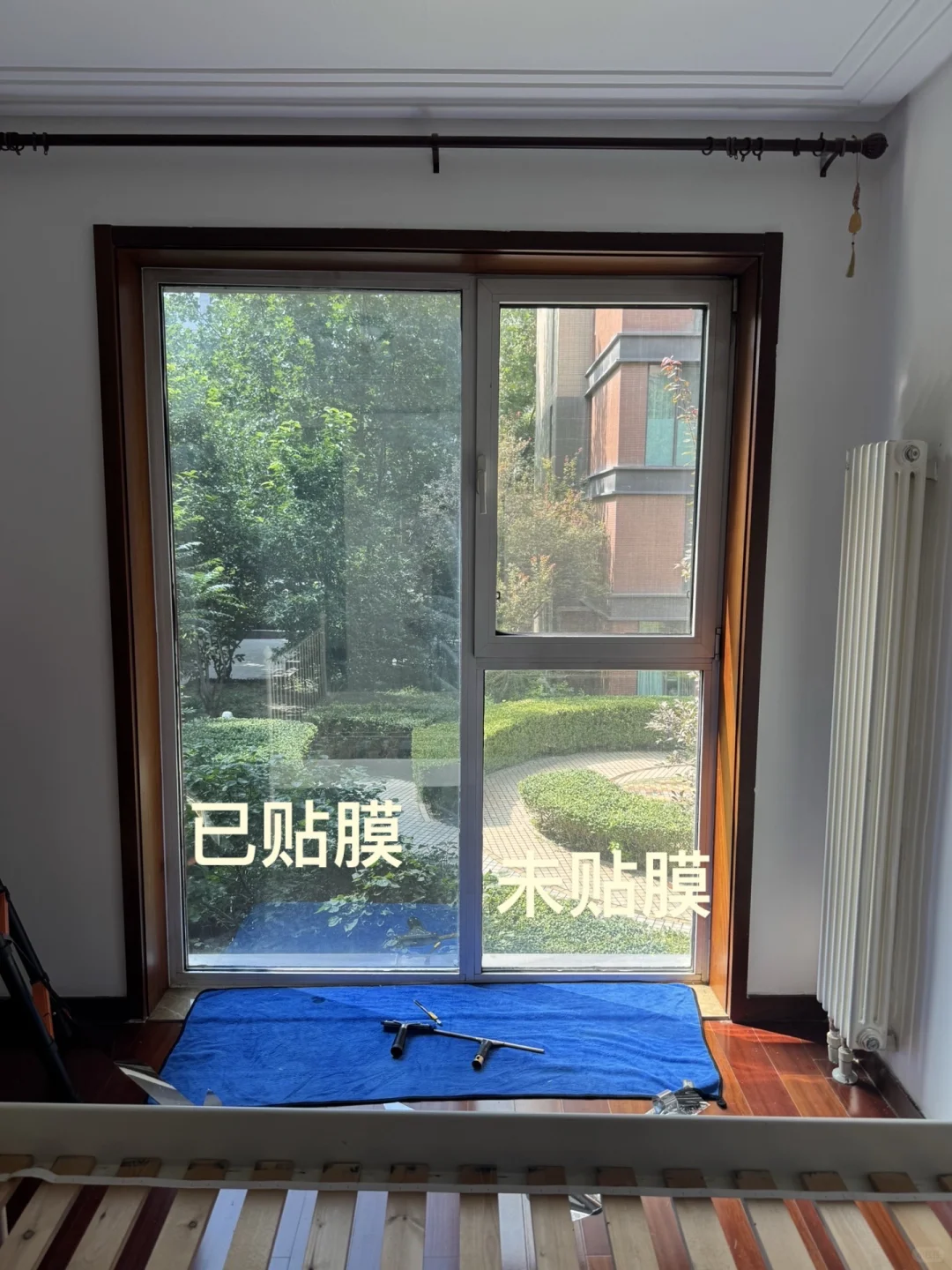 单向透视隔热膜（内看外，外看不到内）防窥