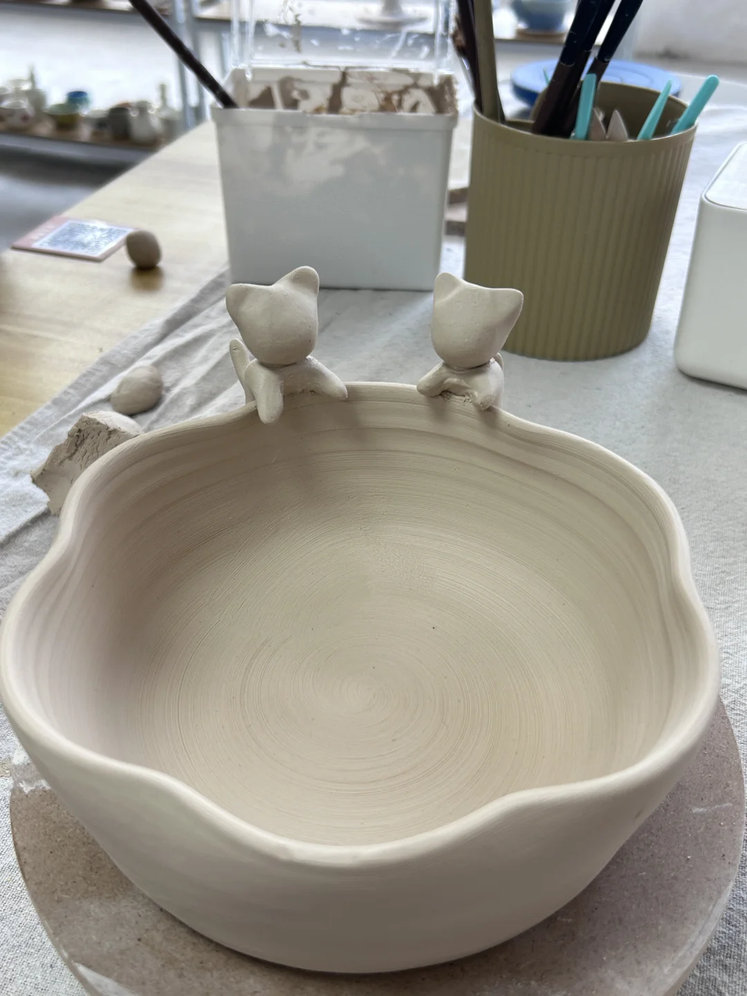 第一次捏泥巴！不是很完美但是很有意义