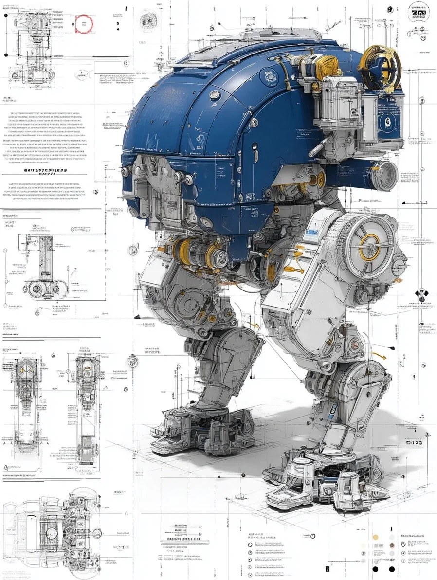 工业机器人·设计线稿［咒语］