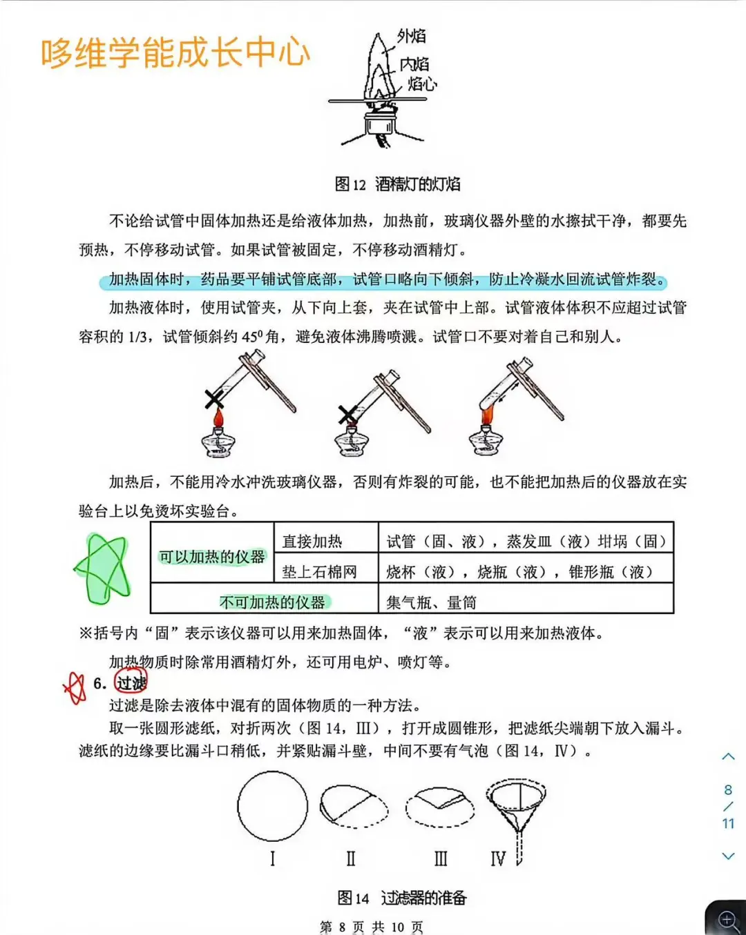 八年级化学 化学实验常用仪器和基本操作