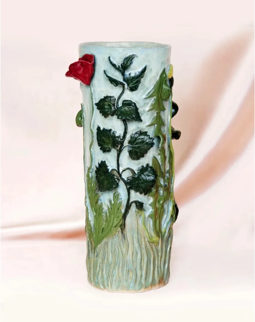 ⚪️陶艺分享｜花花的花瓶