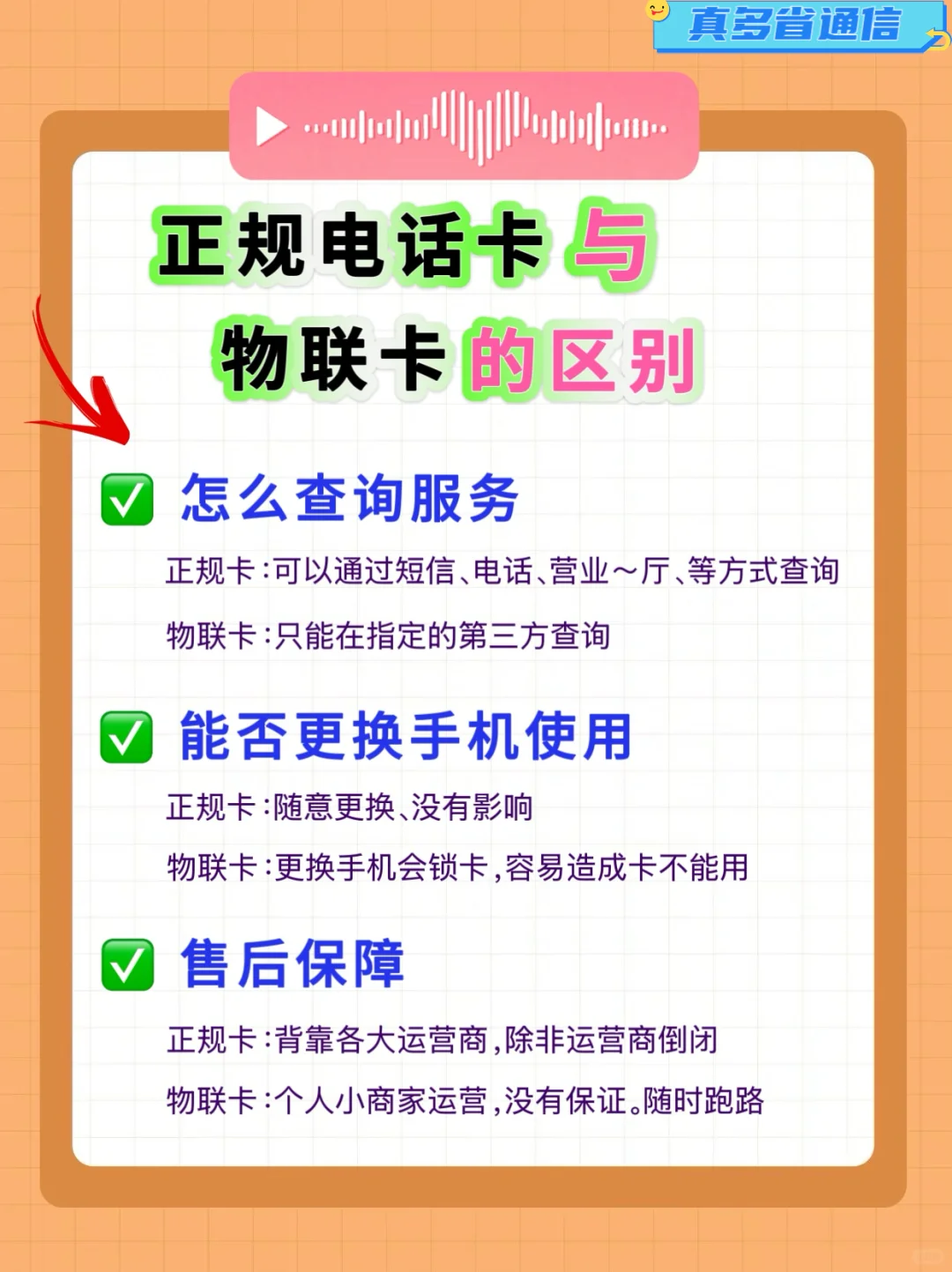 正规电话卡与物联卡的区别！