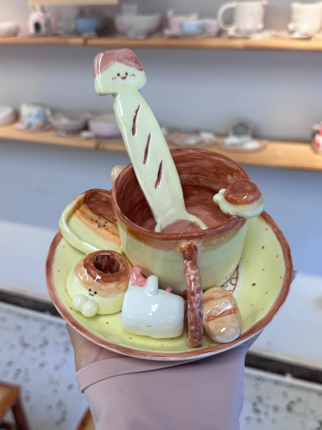 ➡️右滑开窑☝??记录第一次做陶艺✨