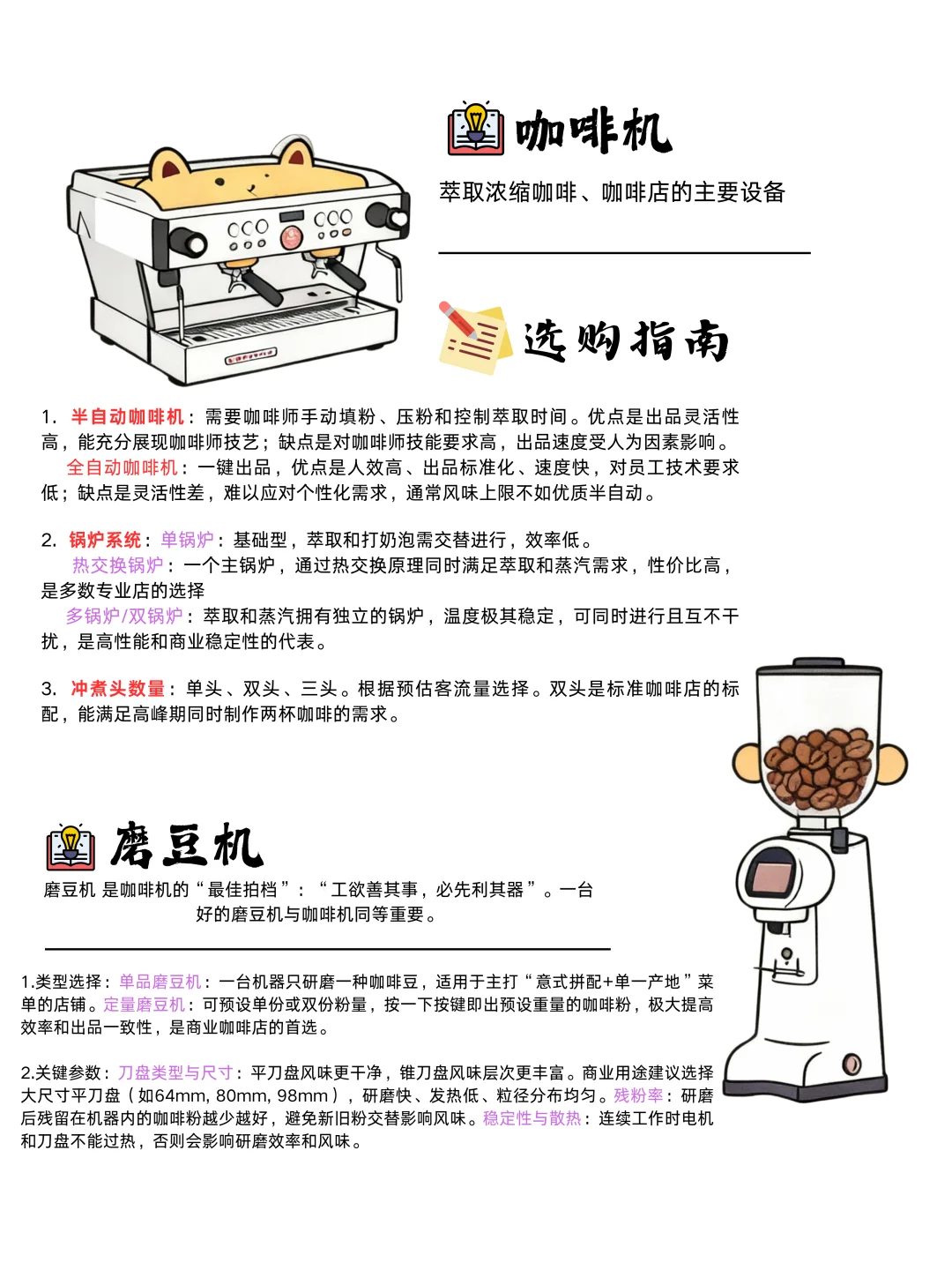 开咖啡店必备设备?这篇建议收藏码住‼️