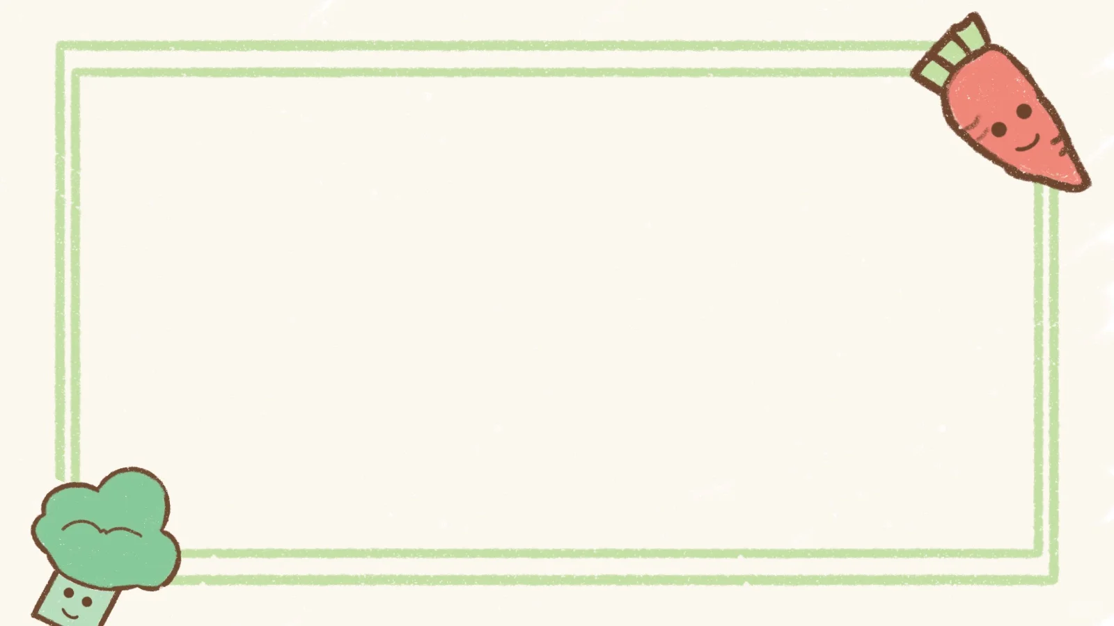 ?卡通蔬菜背景图｜卡通蔬菜｜原创PPT模板