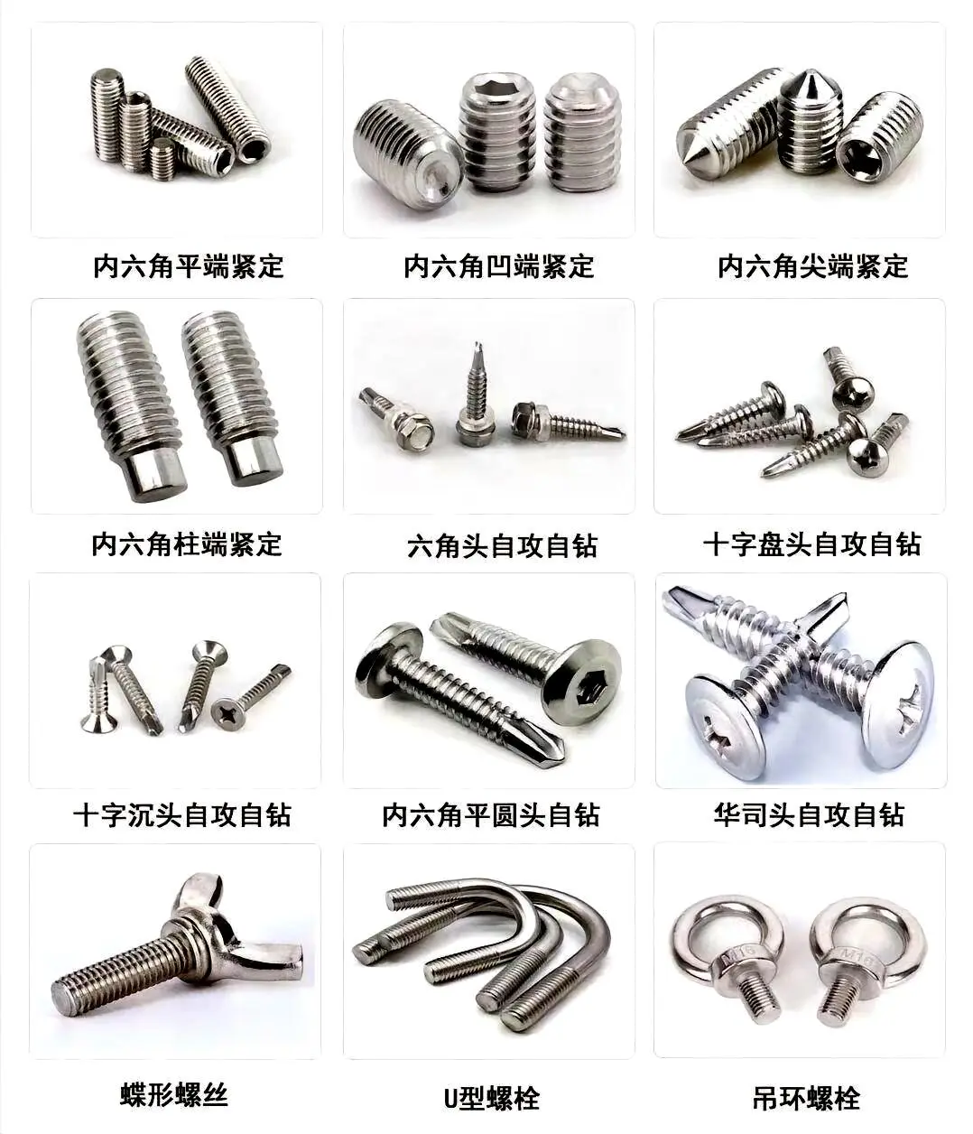 创意分类｜带你探索常用的螺丝与螺母类型