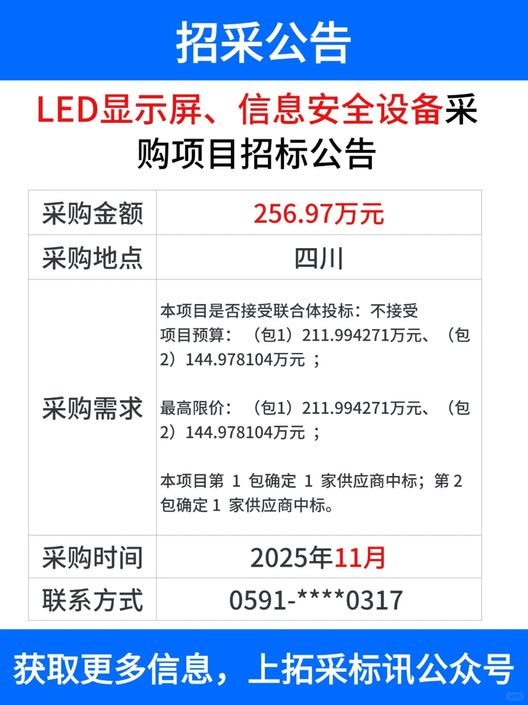 工程项目 采购信息