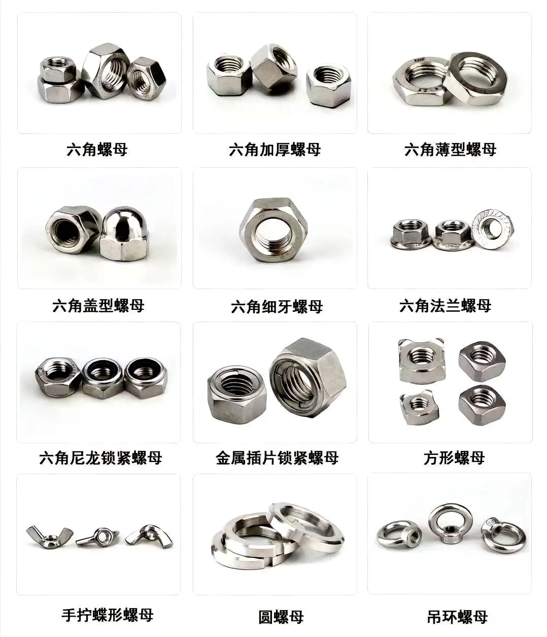 创意分类｜带你探索常用的螺丝与螺母类型