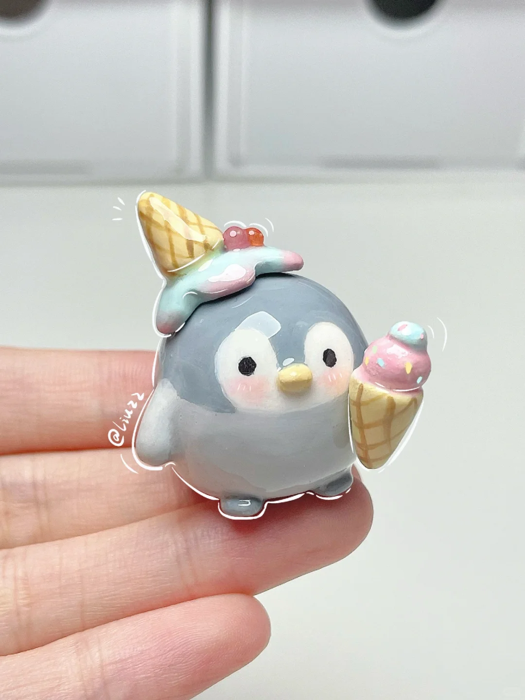 石塑粘土｜捏过的一些企鹅宝宝??