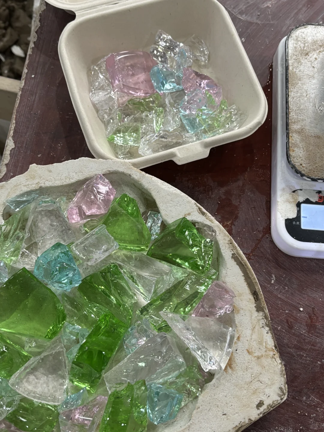 记录大一第一次窑铸玻璃??