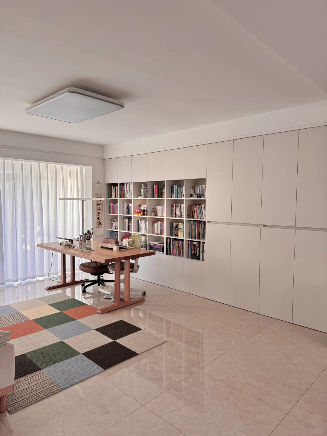 5k打造超实用多功能客厅书房?