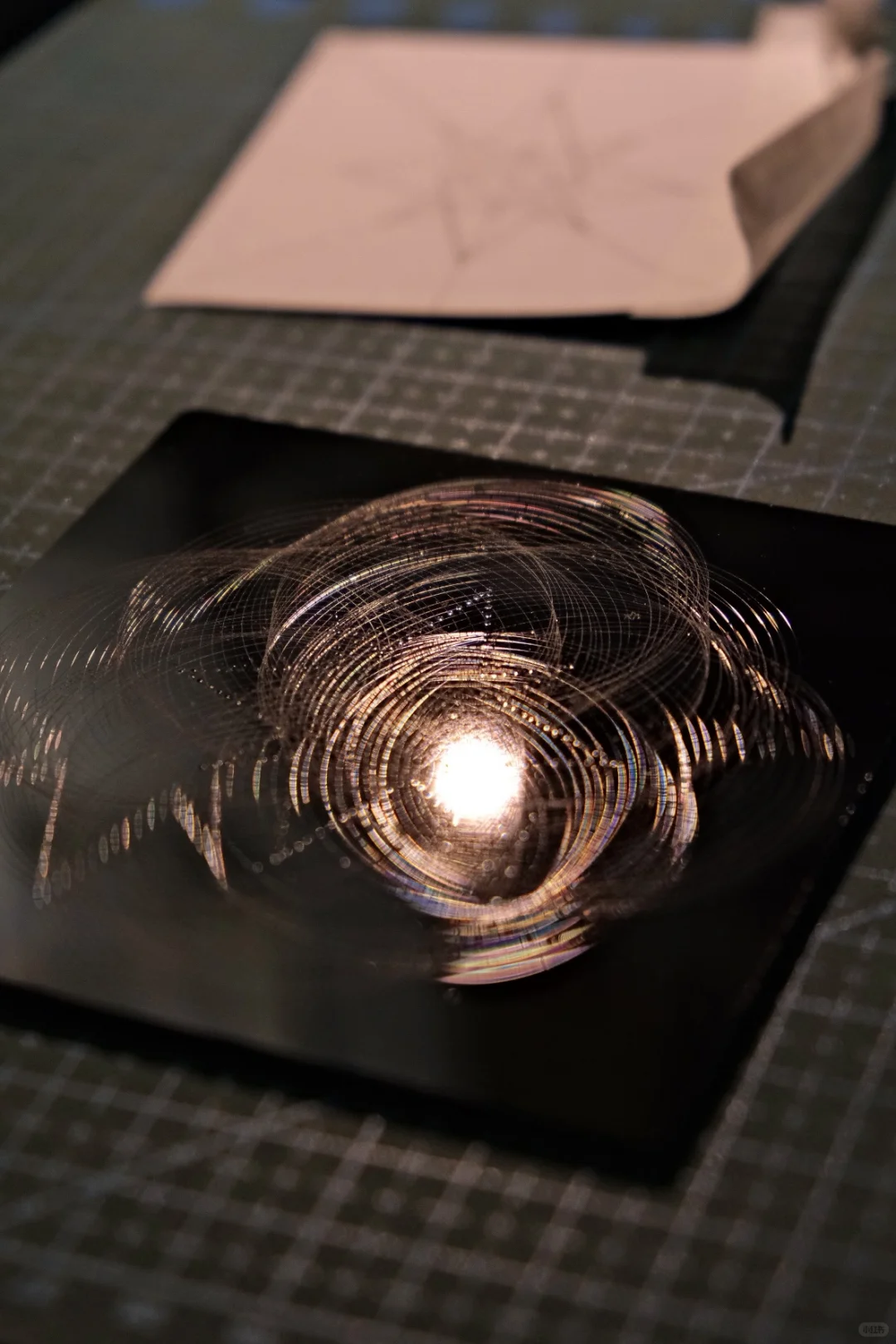 记录全息划痕的制作过程