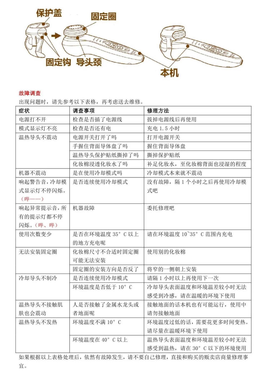 日立美容仪N4000中文使用说明（13页完整版）