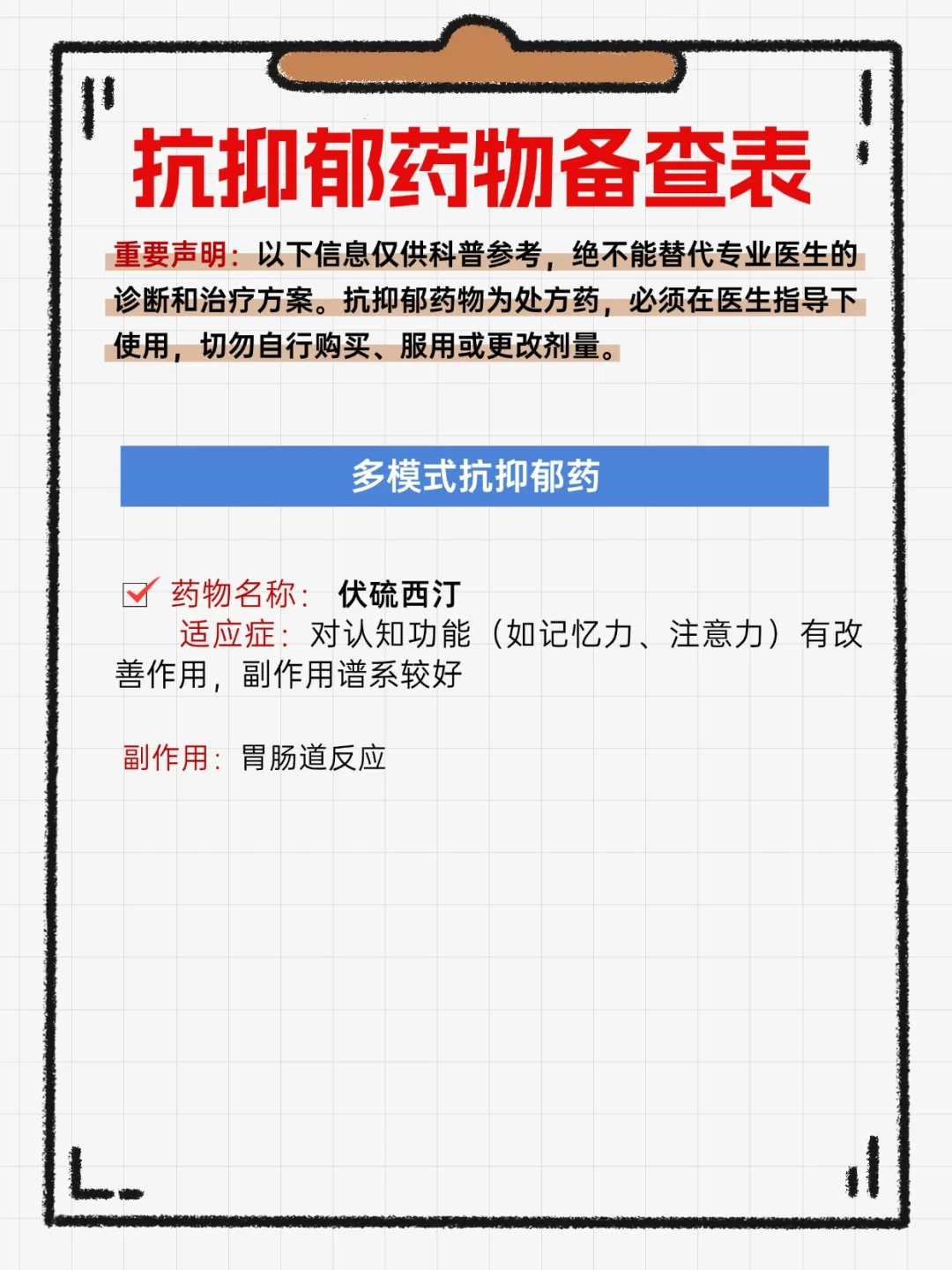 抗抑郁障碍科普系列（三）|药物治疗
