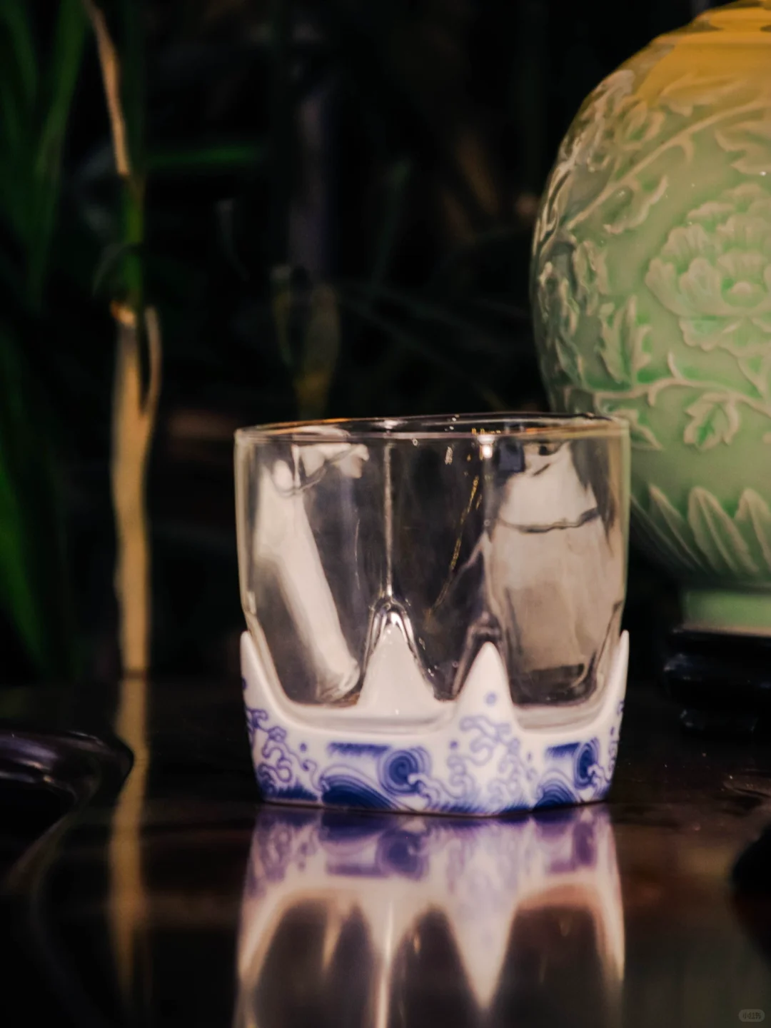 青花瓷浪漫? 新中式威士忌酒杯，太有韵味了