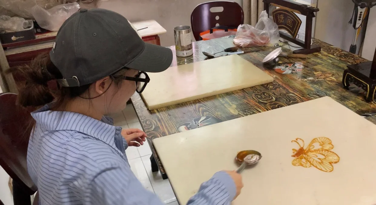 新手第一次画糖画