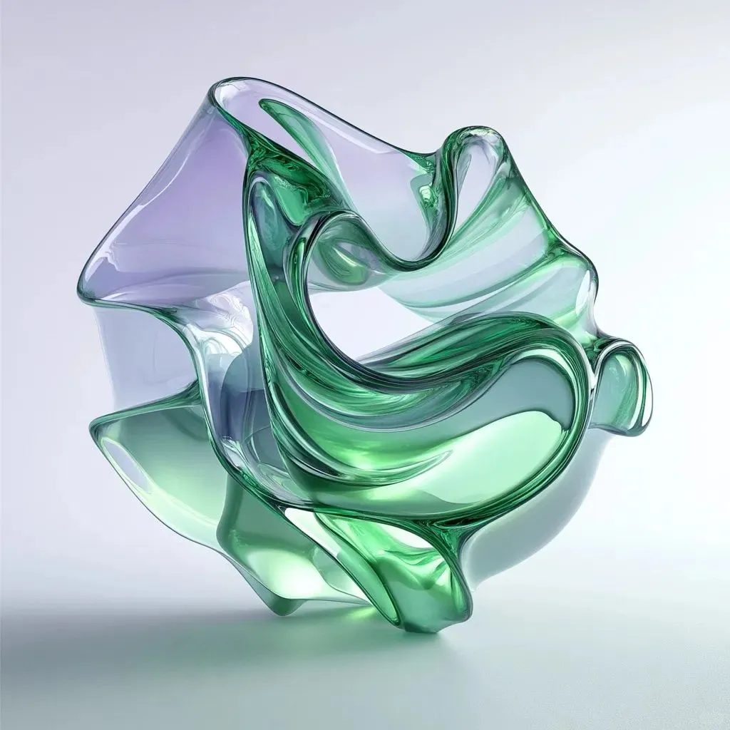 熔融玻璃抽象表现主义创作