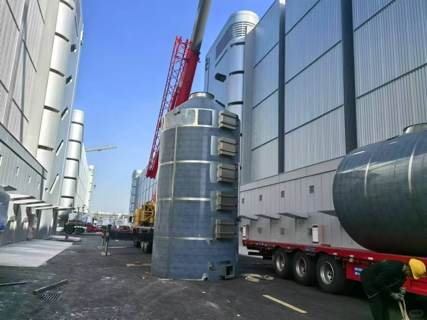 废气治理项目施工中