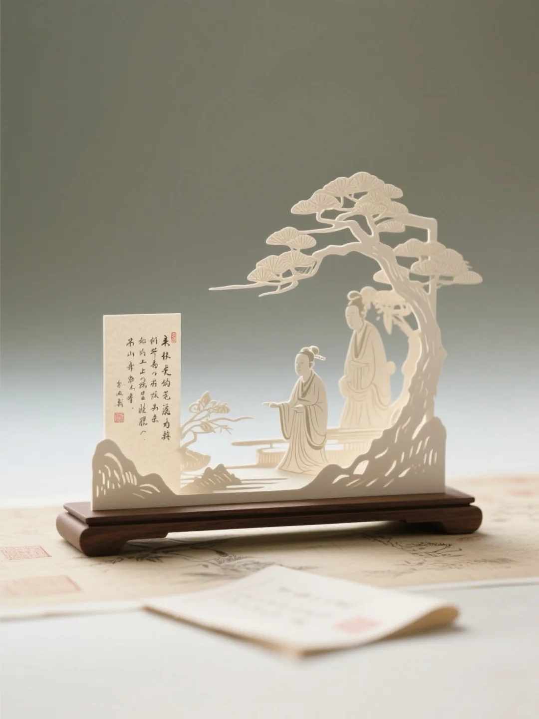 AI文创101 ?｜纸雕摆件