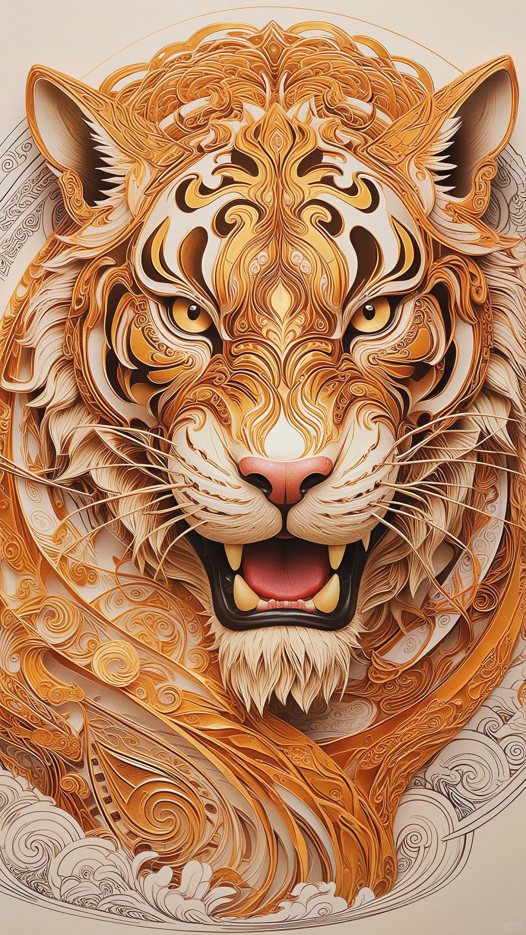 金纹覆首｜柔缕缠须