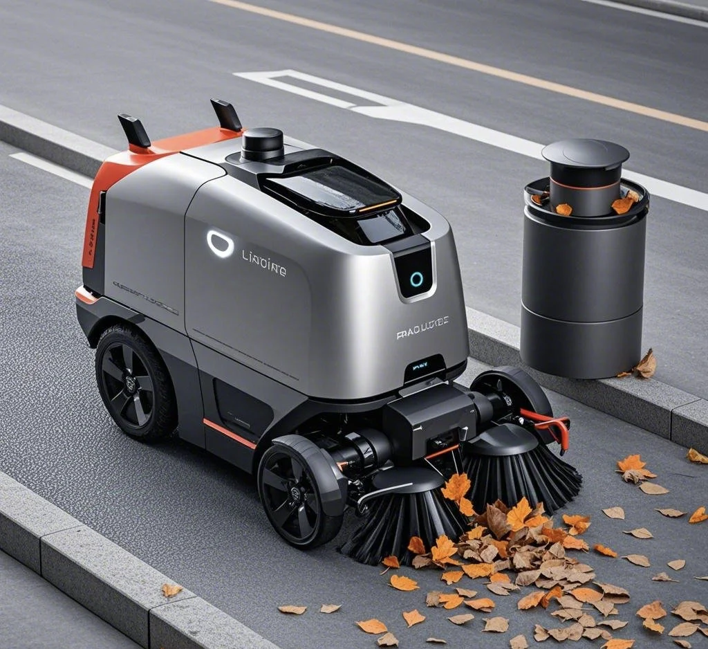 概念落叶收集降解一体车:再生让生活更美好