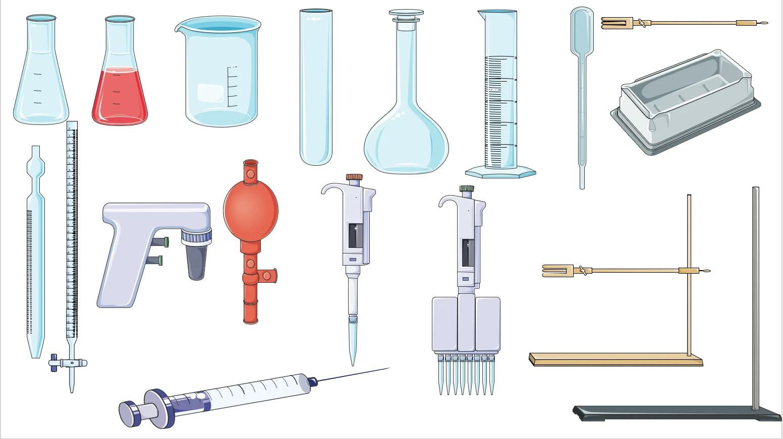 CNS级科研绘图素材（化学仪器&实验室设备）