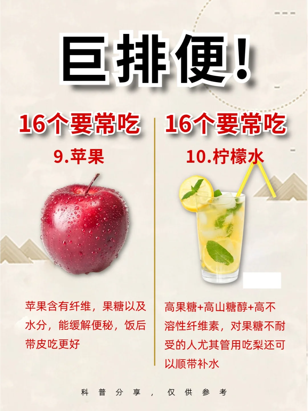 顺利噗噗?的16种食物?️实现噗噗自由