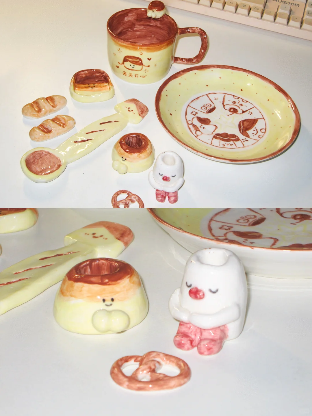 ➡️右滑开窑☝??记录第一次做陶艺✨