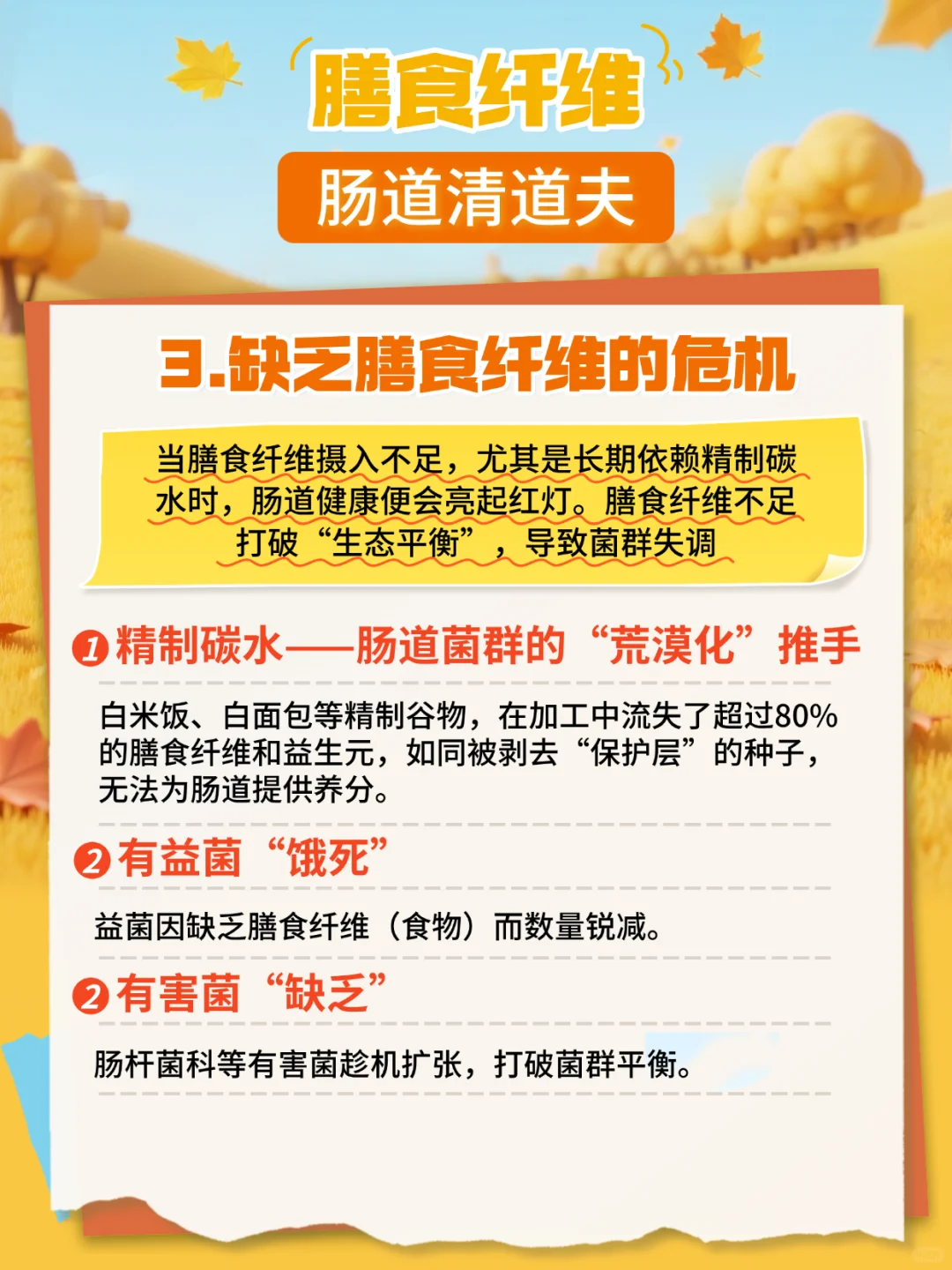 膳食纤维???肠道清道夫