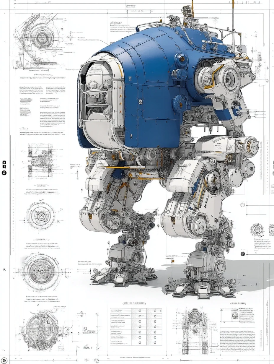 工业机器人·设计线稿［咒语］