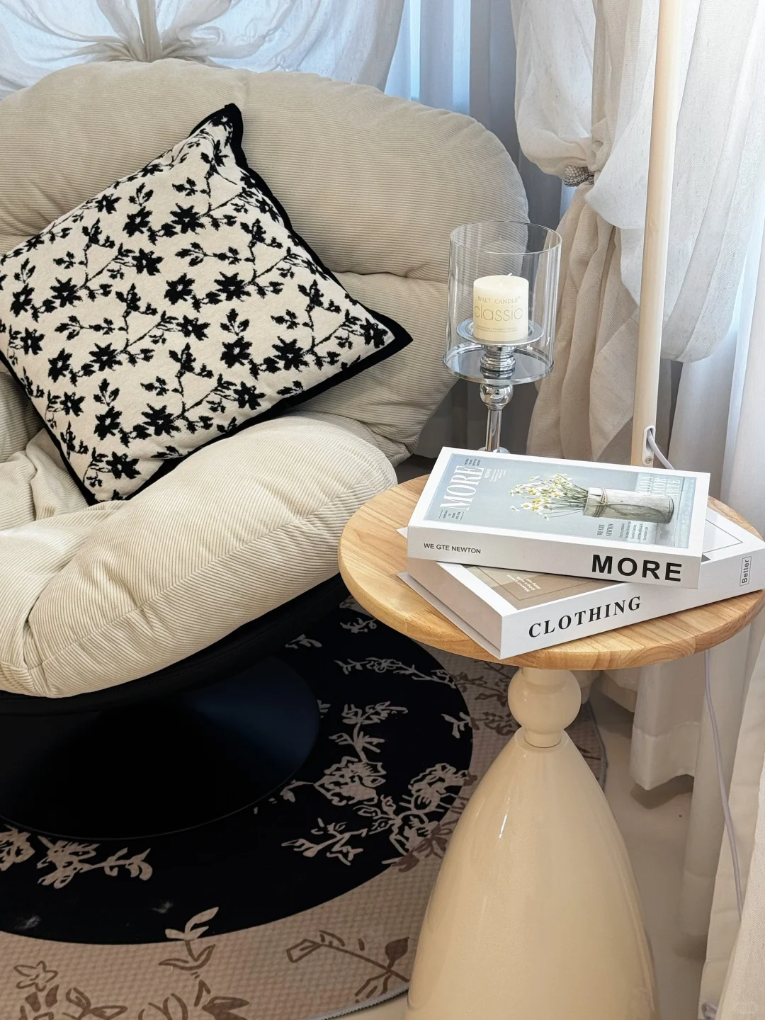 ?奶油风法式落地灯｜我家氛围感的神来之笔！