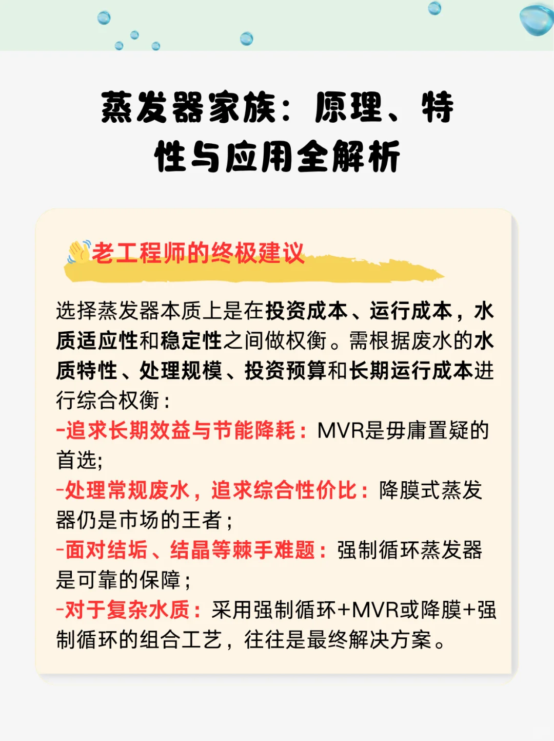 蒸发器家族:原理、特性与应用全解析