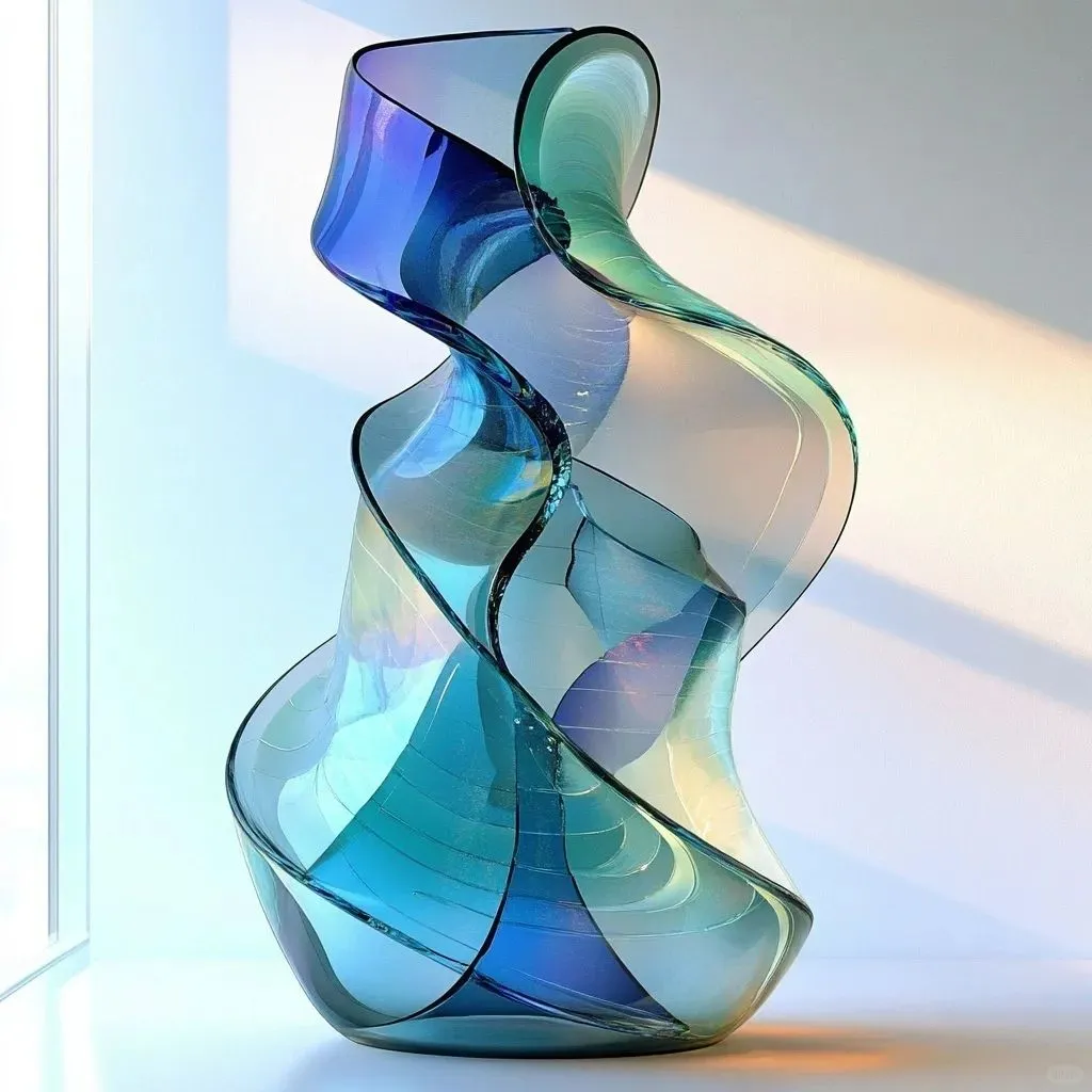 熔融玻璃抽象表现主义创作