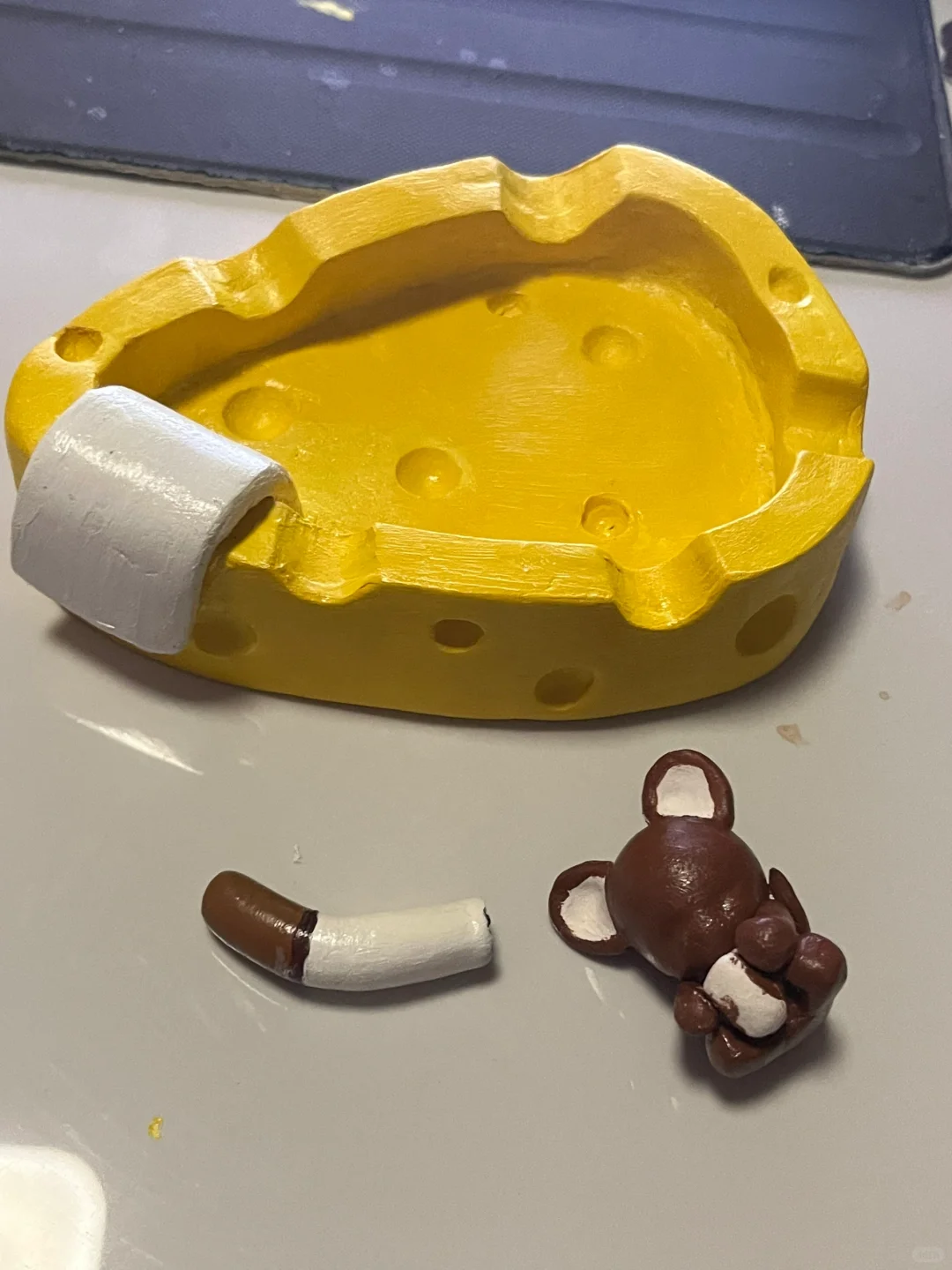 石塑粘土｜捏一个奶酪和杰瑞?️