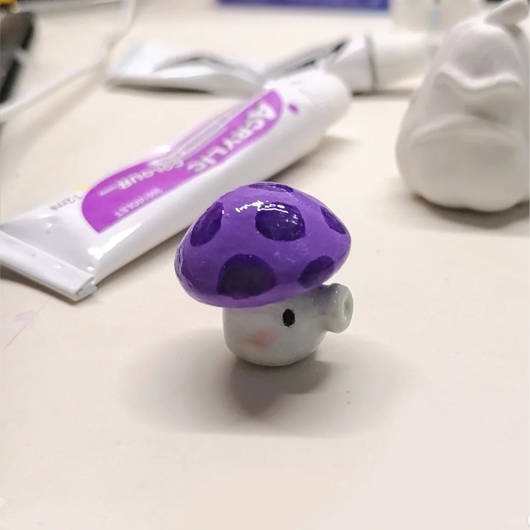 石塑粘土｜植物大战僵尸之小喷菇