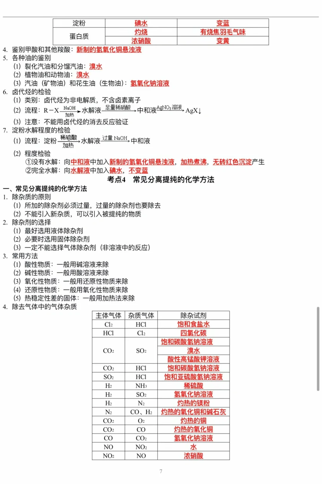 高考化学实验仪器必考知识点总结