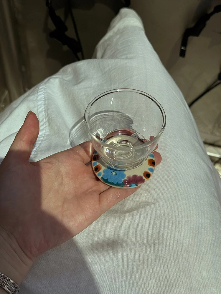 SoftServe New｜《手绘小花》陶瓷玻璃清酒杯