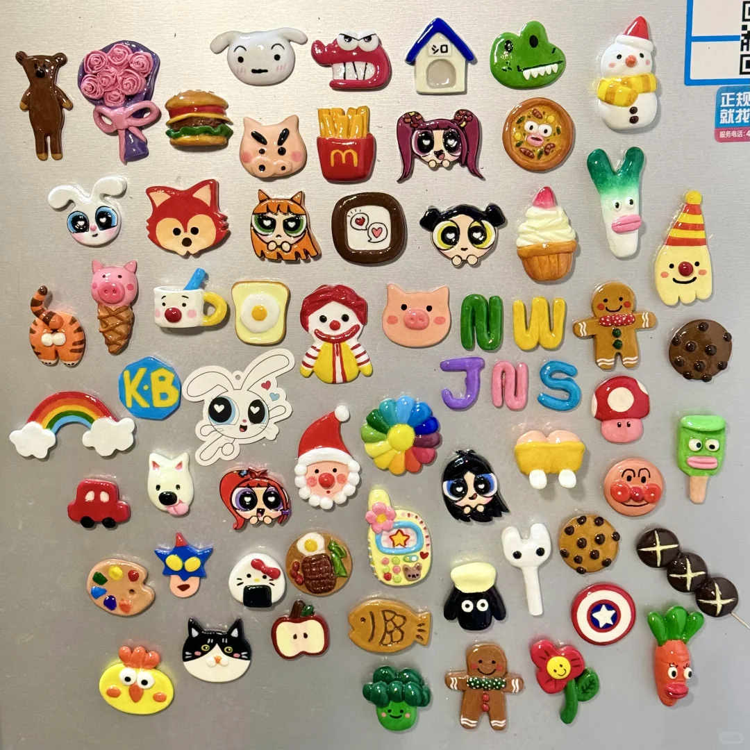 石塑黏土冰箱贴 | 全家福大合照?