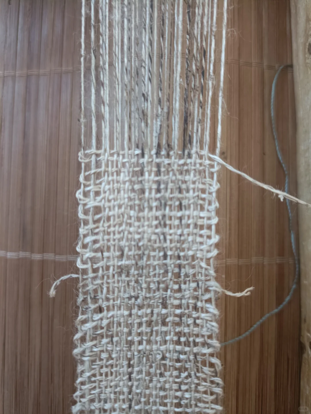 苗族织麻布流程