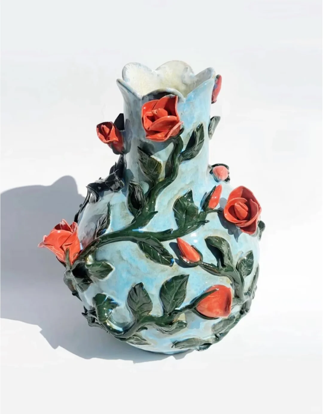 ⚪️陶艺分享｜花花的花瓶