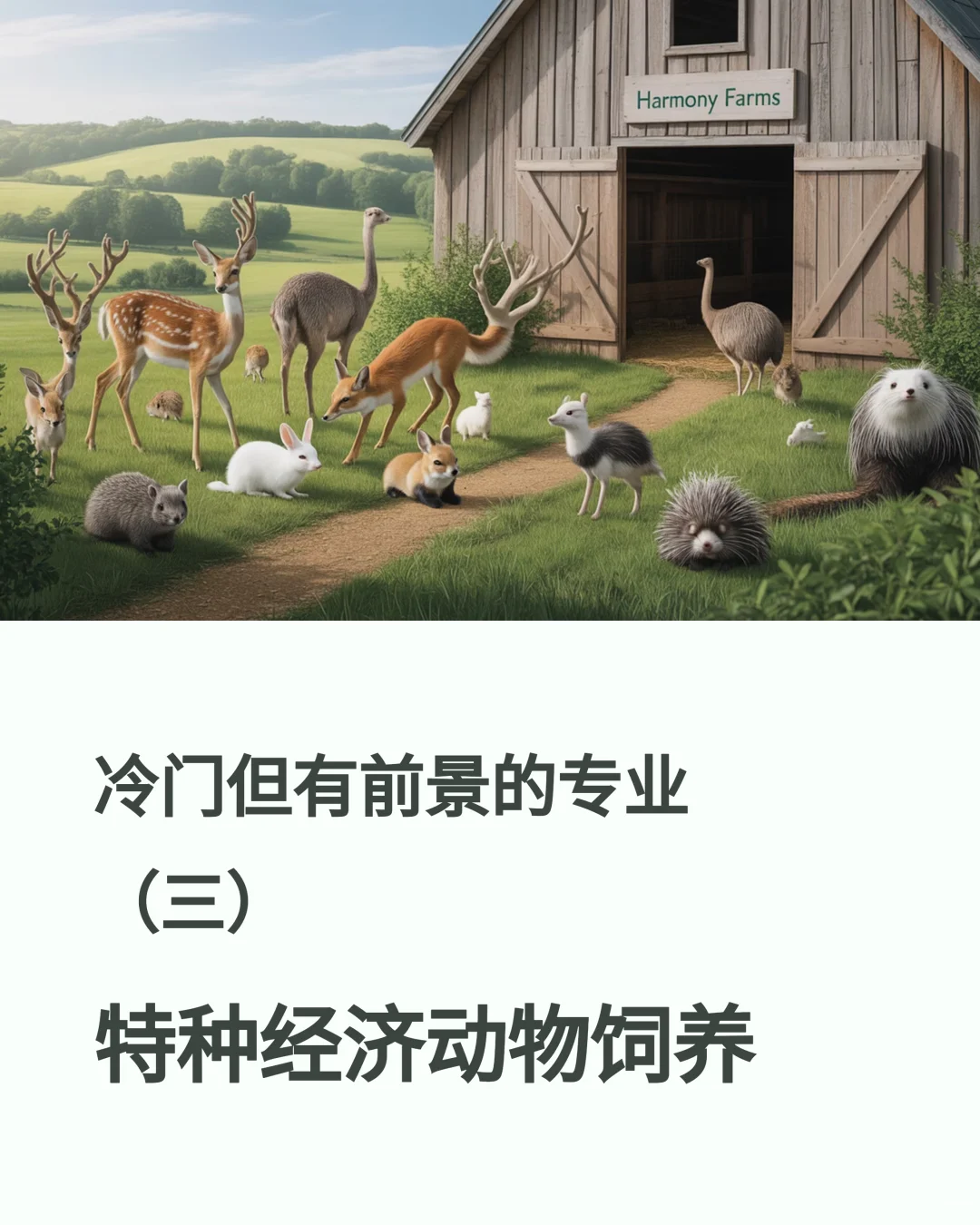 冷门但有前景的专业(三)特种经济动物饲养
