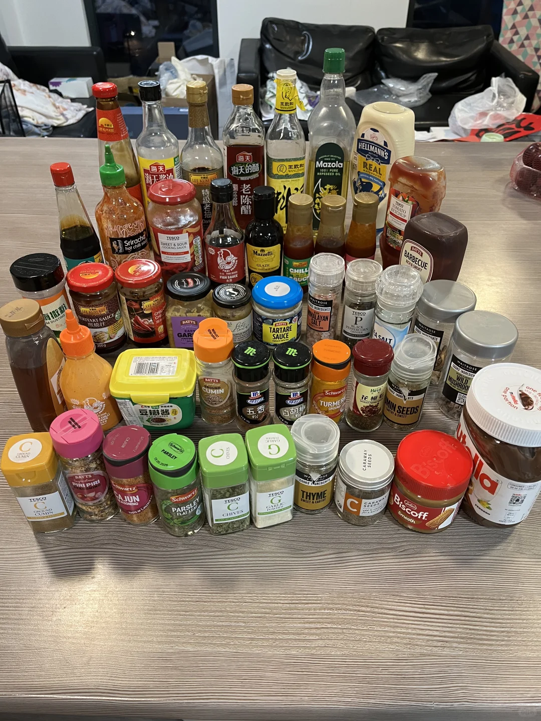 ??留子一年买了这么多调料