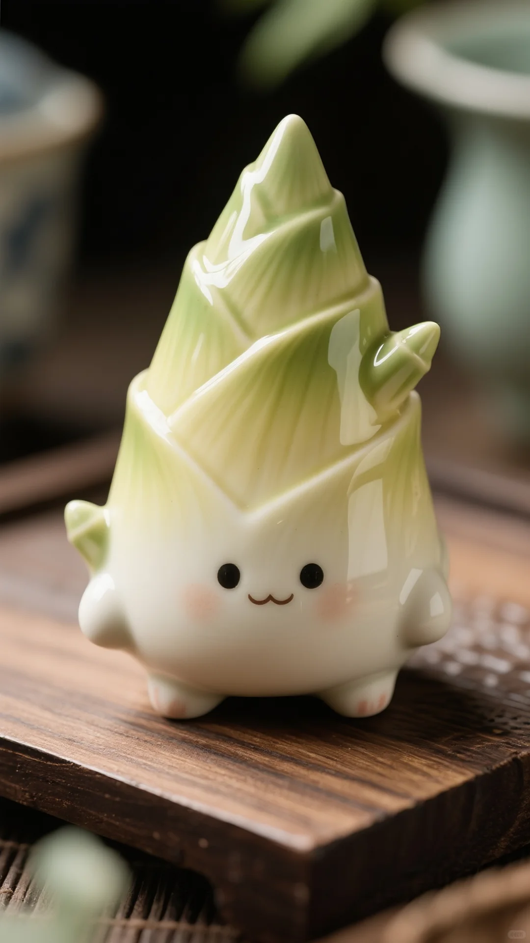 这只陶瓷竹笋，把自然捧在手心里