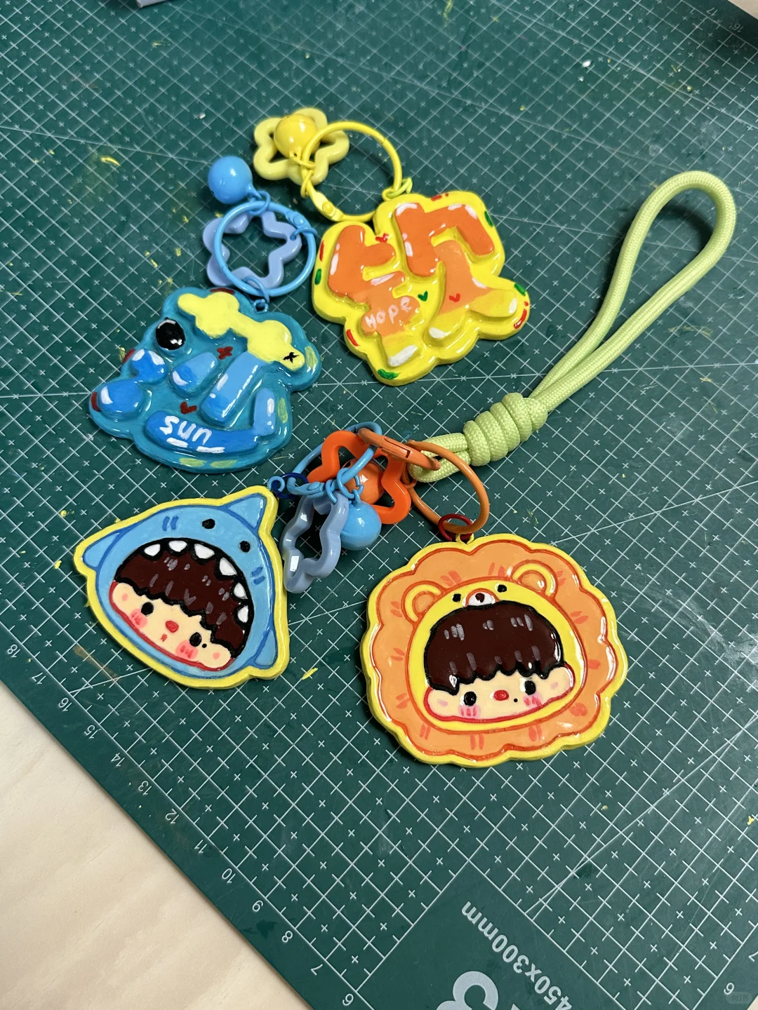 莎头石塑粘土挂件