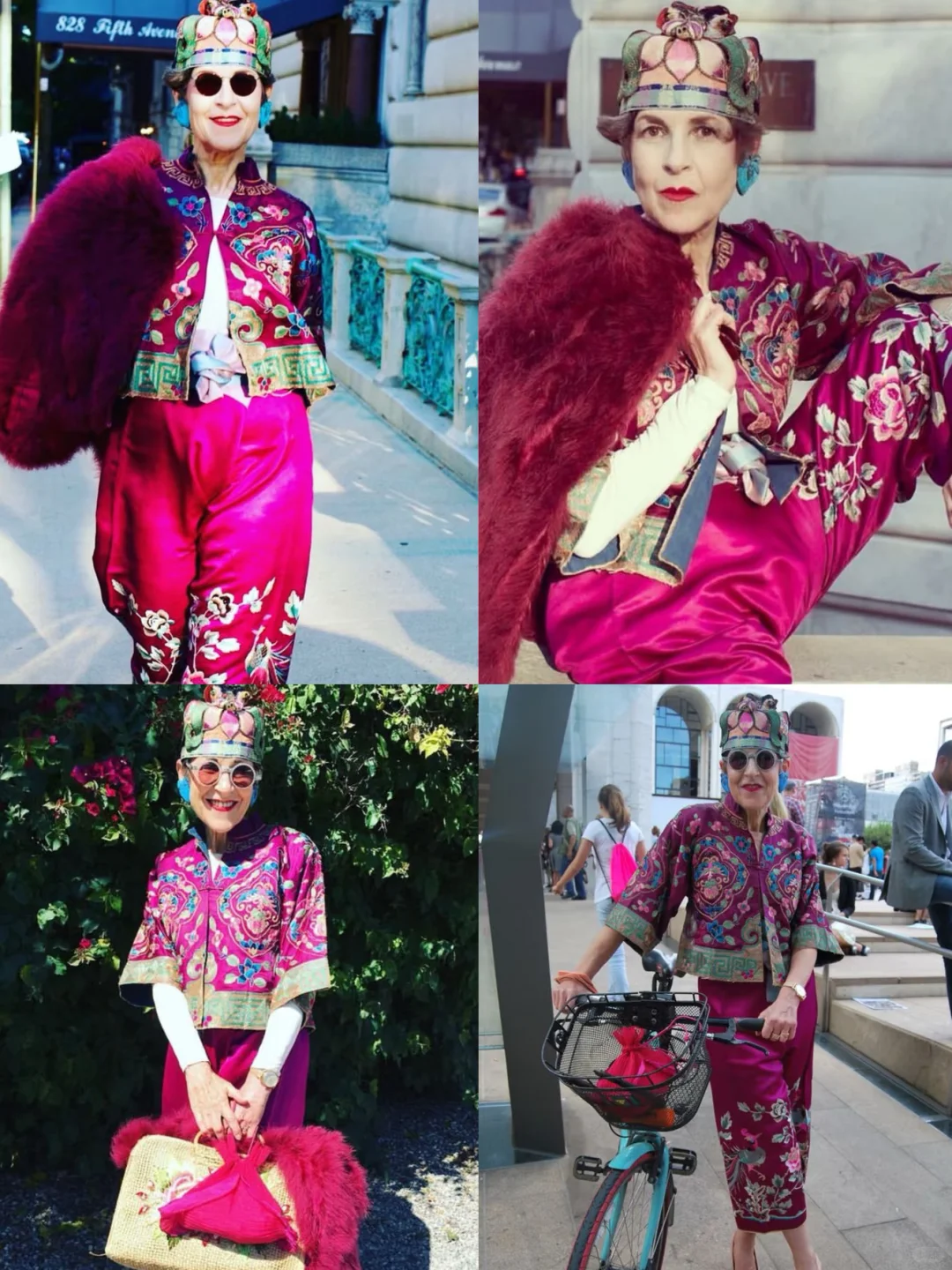 痴迷混搭中国风的时髦老太