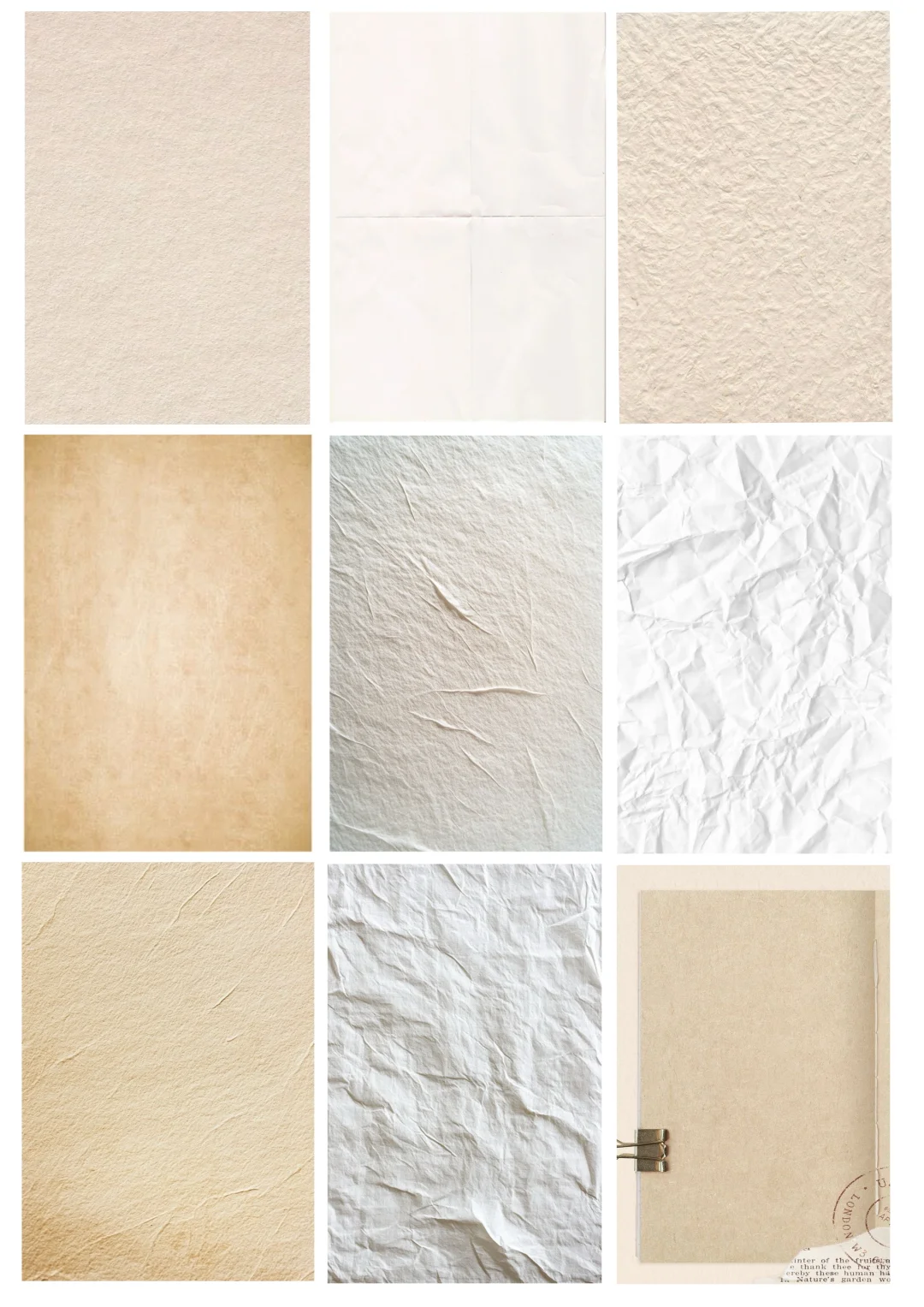 素材积累｜复古纹理，质感纸张纹理机理感