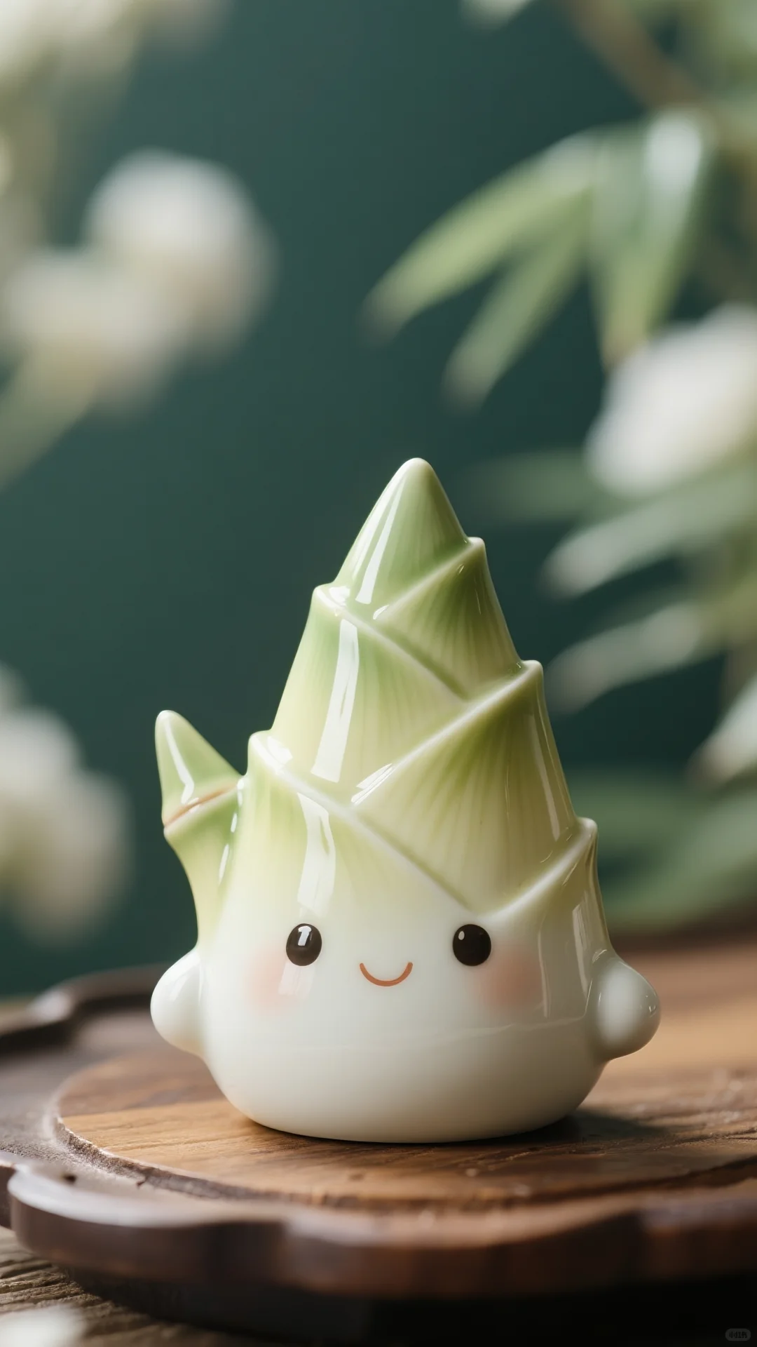 这只陶瓷竹笋，把自然捧在手心里